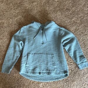 all in motion Light Blue Quilted Half-Zip Pullover